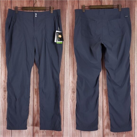 NWT Exofficio Womens Size 14 Bugsaway Vianna Pants Gray Roll Up Leg Stretch - Picture 1 of 15